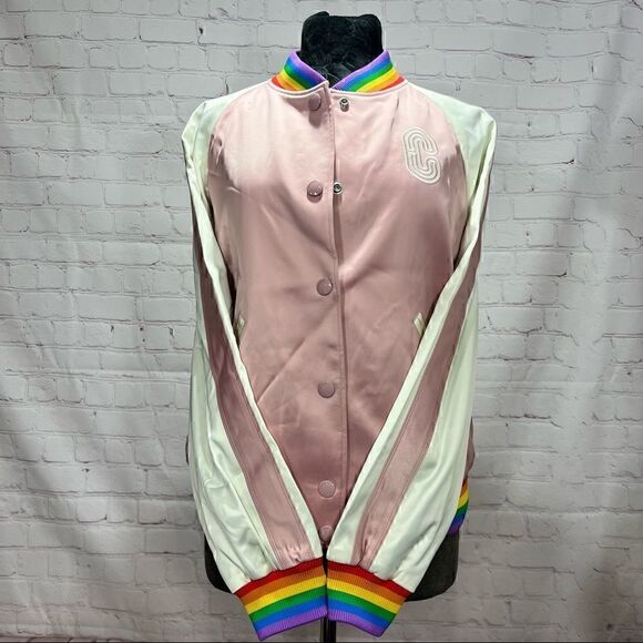COACH RAINBOW SOUVENIR JACKET limited edition. Celebrating the LGBTQ Community M - Picture 4 of 16